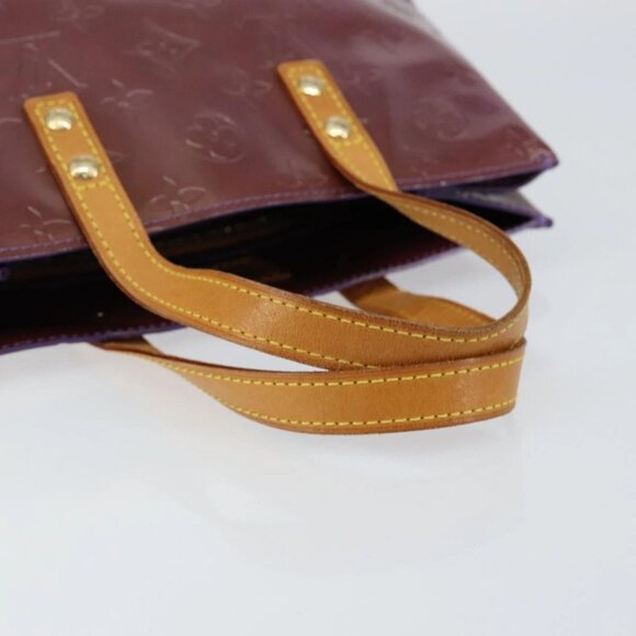 LOUIS VUITTON Monogram Vernis Reade PM Hand Bag Viole M91089 LV Auth 150037 - Picture 8 of 16